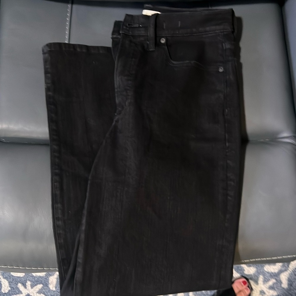 Black Madewell wide leg jeans